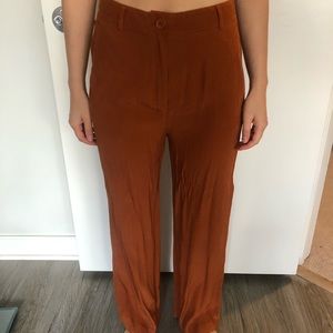 Terra-cotta color summer pants